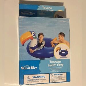 Sun & Sky Toucan Swim Ring (46" x 46") Deflated. Clean and Never Been Used.  $6